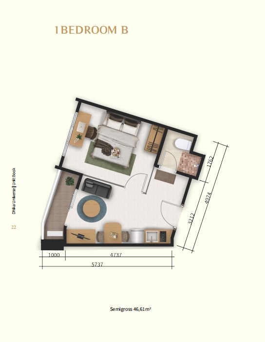 1 Bedroom B