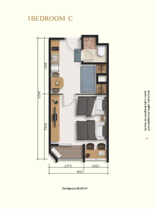 1 Bedroom C