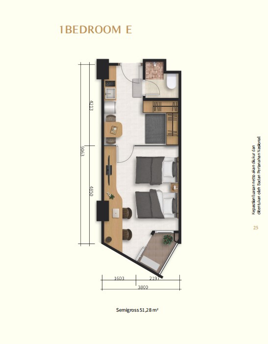 1 Bedroom E