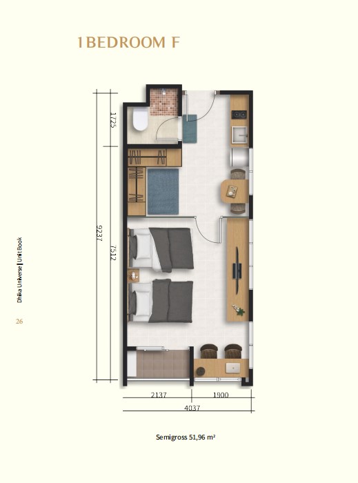 1 Bedroom F