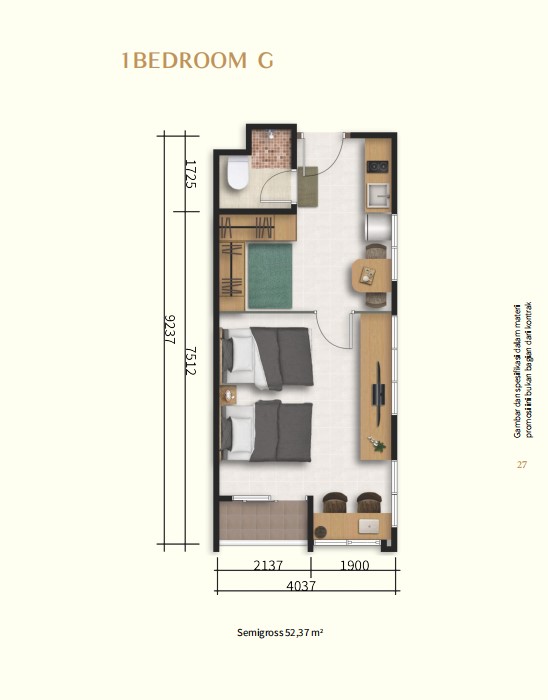 1 Bedroom G