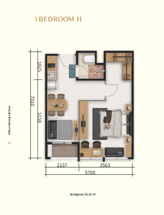 1 Bedroom H