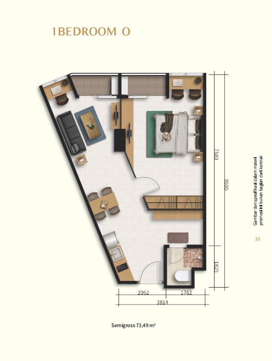 1 Bedroom O