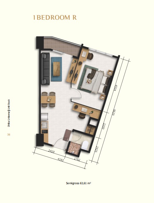 1 Bedroom R