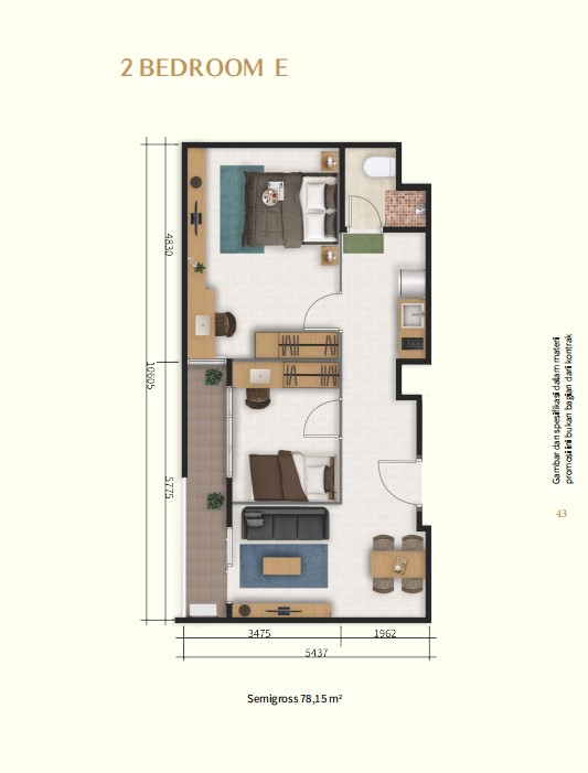 2 Bedroom E