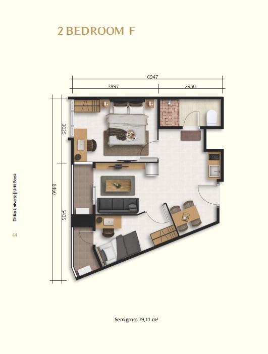 2 Bedroom F