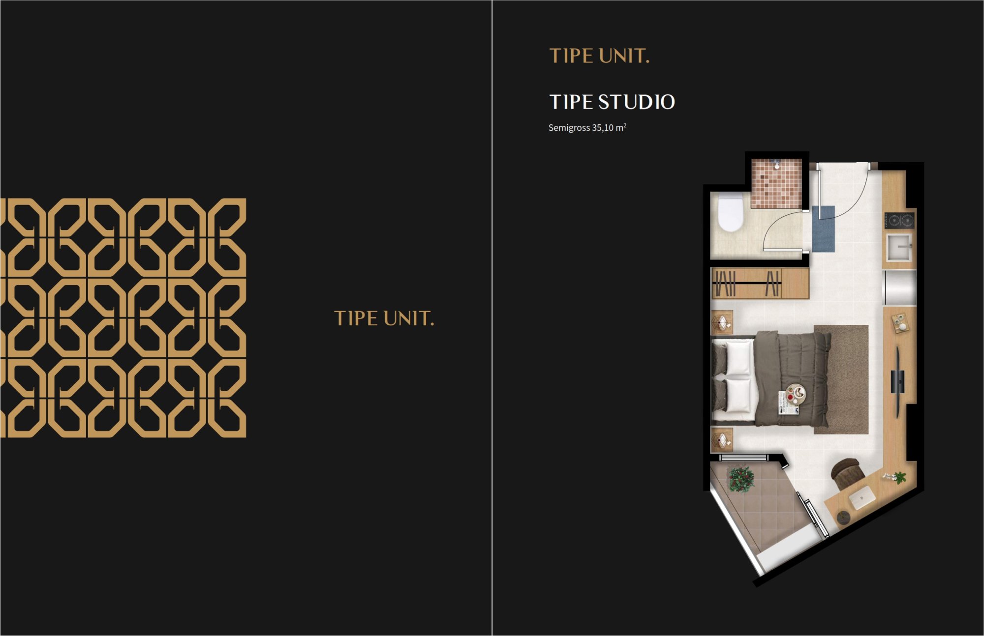 APARTEMEN DHIKA UNIVERSE YOGYAKARTA - APARTEMEN MODERN YOGYAKARTA 3 Apartemen Dhika Universe Yogyakarta - Tipe Unit Apartemen Dhika Universe Yogyakarta 1